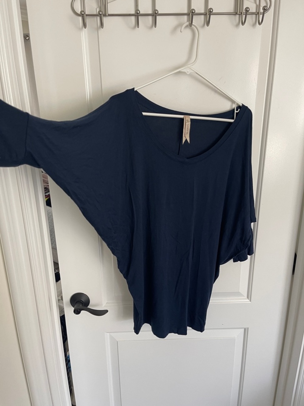 NATURAL LIFE Navy Dolman Sleeve Tunic Top